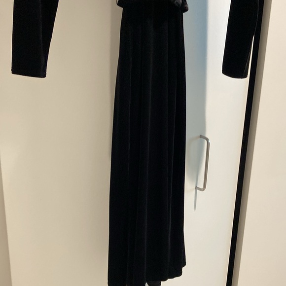 NWOT Talbots Black Velvet MIDI Dress - perfect for the holidays! - Picture 6 of 6